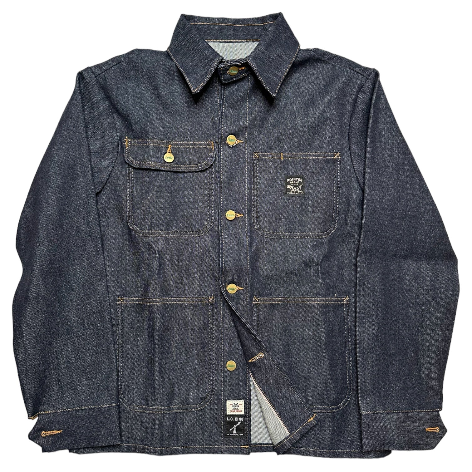 Vintage Pointer Brand Selvedge Denim Chore Coat Size: Small