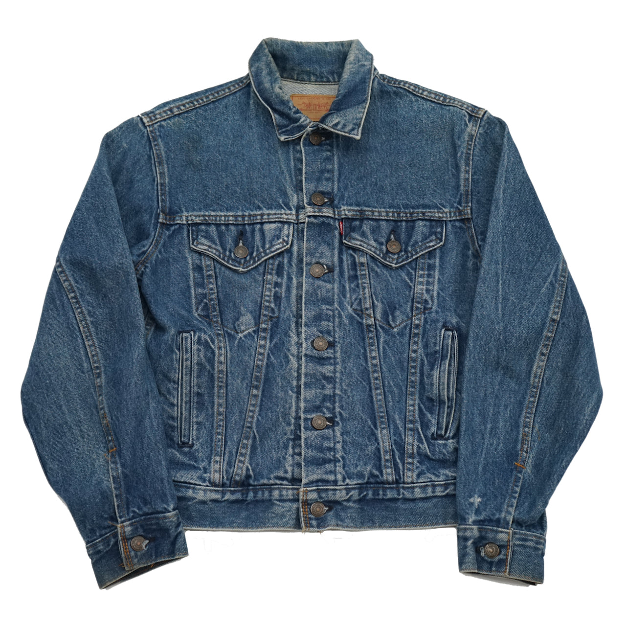 Vintage Levi's Indian Motorcycle Denim Jacket. Size S/M – SLCT Stock