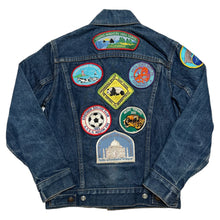 Load image into Gallery viewer, Vintage Levi’s Red Tab 4-pocket denim jacket with patches Size: 12

