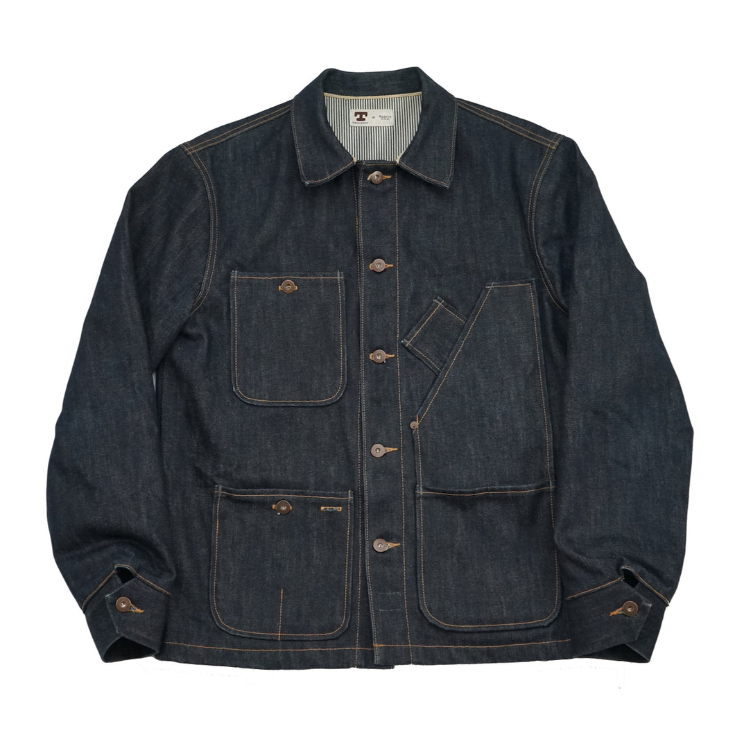 Tellason Denim Coverall Jacket Size: Medium